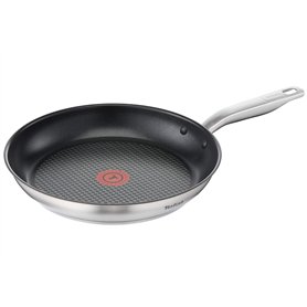 Tefal Virtuoso E49106 Poêle à frire 28 cm avec revêtement en acier inoxydable de qualité supérieure, revêtement en titane anti-a Tefal Virtuoso E49106 Poêle à frire 28 cm avec revêtement en acier inoxydable de qualité supérieure
