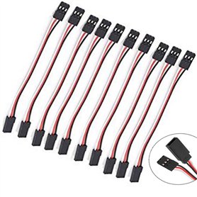 Lot de 10 rallonges de servo à 3 broches de 50 cm avec câble de 50 cm pour pièces de connexion servo RC Futaba JR Lot de 10 rallonges de servo à 3 broches de 50 cm avec câble de 50 cm pour pièces de connexion servo RC Futaba JR