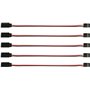 Lot de 10 rallonges de servo à 3 broches de 50 cm avec câble de 50 cm pour pièces de connexion servo RC Futaba JR