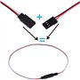 Lot de 10 rallonges de servo à 3 broches de 50 cm avec câble de 50 cm pour pièces de connexion servo RC Futaba JR