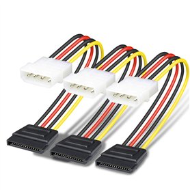 Benfei Câble d'alimentation Molex vers SATA 4 broches (SATA vers Molex) 25 cm Benfei Câble d'alimentation Molex vers SATA 4 broches (SATA vers Molex) 25 cm