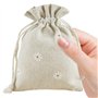 LHKJ Lot de 20Pcs Pochettes Sachets en Lin Chanvre Sachets en Jute avec Cordon