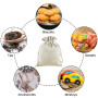 LHKJ Lot de 20Pcs Pochettes Sachets en Lin Chanvre Sachets en Jute avec Cordon