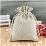 LHKJ Lot de 20Pcs Pochettes Sachets en Lin Chanvre Sachets en Jute avec Cordon
