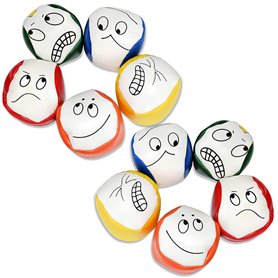 Joyibay Balles de Jonglage, 10PCS Balle De Jonglage pour Débutants Mini Balles de Jonglerie de Qualité, Créatif Jongler Ballon p Joyibay Balles de Jonglage