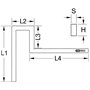 KS TOOLS Équerre de butée 300.1121