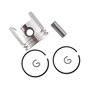 Ensemble de Piston 34mm avec Segments, Goupille et Circlips pour Stihl BG45 BG46 FS38 FS45 FS55 HS45 HS81 Souffleur à Feuilles