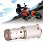 VOBOR Silencieux de Voiture, 51mm Universal Acier Inoxydable Tuyau d'échappement Silencieux, Tuyau d'échappement de Moto DB Kill