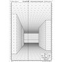 Graph'it - Grille de Perspective Souple - Outil de Dessin pour Etudiant et Professionnel - Modèle Rue en Perspective Frontale - 