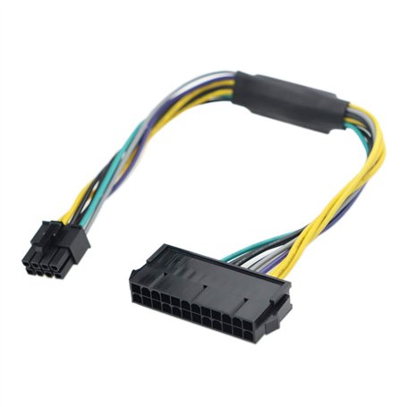 iHaospace Câble adaptateur d'alimentation ATX 24 broches vers 8 broches pour Dell Optiplex 3020 7020 9020