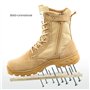 IODSON Bottes de Militaires travail tactiques Hommes légères rangers de Randonnée moto combat montante bottines cuir Avec fermet