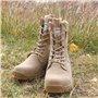 IODSON Bottes de Militaires travail tactiques Hommes légères rangers de Randonnée moto combat montante bottines cuir Avec fermet