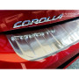 Avisa Protection de seuil arrière inox compatible avec Toyota Corolla XII HB 2019- (incl. GR-Sport) 'Ribs'