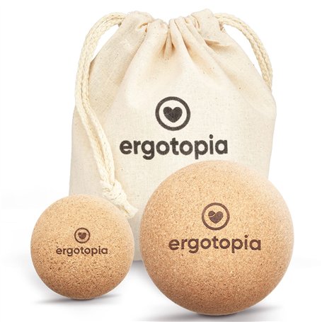 Ergotopia Balle de Massage - Boule d'Automassage en Liège Écologique