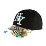 Casquette NY Bleue et Noire Fleurs Gili Baseball Fashion Tropic - Taille Unique - Bleu