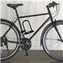 nean Antivol de vélo à étrier de qualité supérieure avec support et 2 clés de sécurité, Ø 14 mm, 265 x 173,5 mm, noir