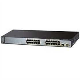 Cisco Catalyst 3750-24PS SMI Commutateur 24 ports EN, Fast EN 10Base-T, 100Base-TX + 2 x SFP (vide) - 1 U - Montage sur rack (re Cisco Catalyst 3750-24PS SMI Commutateur 24 ports EN