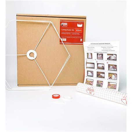 Kit de fabrication d'abat-jour hexagonal 40 cm