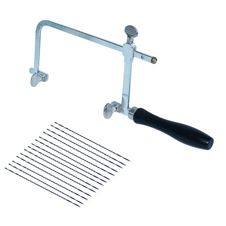 Ensemble bocfil 12 pièces pour bijouterie avec cadre et lames Scie réglable pour bijoutier