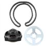 Yctze Kit Pignon Moto Chaîne D'entraînement Système T8F & réducteur 6T & Kit Pignon Arrière pour Mini Moto Kit Chaine Pocket Qua