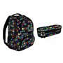St.Right Arrows Ensemble Sac à Dos avec Poche Thermique + Trousse Scolaire élémentaire Moyenne supérieure pour garçons