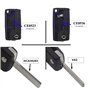 Clé complète électronique à Programmer Compatible 107 207 208 307 308 407 807 3008 5008 C1 C2 C3 C4 C5 C6 C8 Picasso Xsara Berli