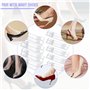 10 paires de brides invisibles pour escarpins,Chaussures à Talon Haut Invisibles,Effacer Invisibles Sangles de Chaussures pour l