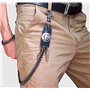 iwobi Chaine Portefeuille Biker, Décor Hommes Portefeuille Chaîne Hip Hop Pantalon Punk Chaîne