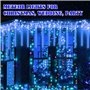 Les météores, WASAGA LED lumières de pluie 20 tubes 960 LED(paquet 2) 50cm glaçons de Noël lumières de neige lumières de neige p