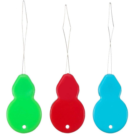 Tweal Enfile-Aiguilles à Fil 20 PCS À Coudre À La Main en Plastique Fil De Laiton en Forme De Gourde Détecteur De Fileteuses À A