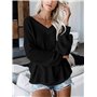 Dreamskull Dames Femmes Pull Blouses Chemise Long Jumper Tops Chemise Longue Chemisier Long Casier Élégant À Manches Longues Épa