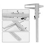 CHICIRIS Pied à coulisse, acier au carbone de 9 à 150 mm à l'intérieur de la rainure Outil de mesure de la règle de jauge du mic