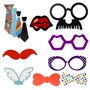 Fodlon 89 Pièces Accessoires pour Photomaton, Assortiments d’Accessoires Drôles Accessoires de Pose de Photo Masquerade Accessoi