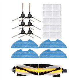 HomeDecTime Aspirateur pièces 5x Filtre 3x Brosses 1xLatérale Brosses Principale 4x Vadrouille Outil de Nettoyage pour Proscenic HomeDecTime Aspirateur pièces 5x Filtre 3x Brosses 1xLatérale Brosses Principale 4x Vadrouille Outil de Nettoyage pour Proscenic