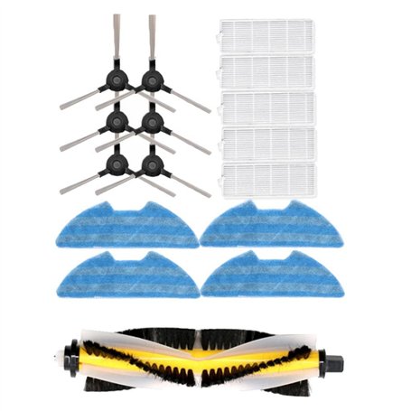 HomeDecTime Aspirateur pièces 5x Filtre 3x Brosses 1xLatérale Brosses Principale 4x Vadrouille Outil de Nettoyage pour Proscenic