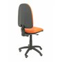 Piqueras y Crespo Chaise Ayna Simili Cuir Orange Roues parquet