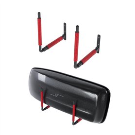 QLS Coffre de toit BOX1 - Support mural - Pour planche de surf, ski, outils de jardin - Support de matériel de sport - 57,5 x 24 QLS Coffre de toit BOX1 - Support mural - Pour planche de surf