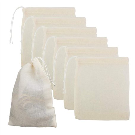 50Pcs Sachets en Mousseline de Coton