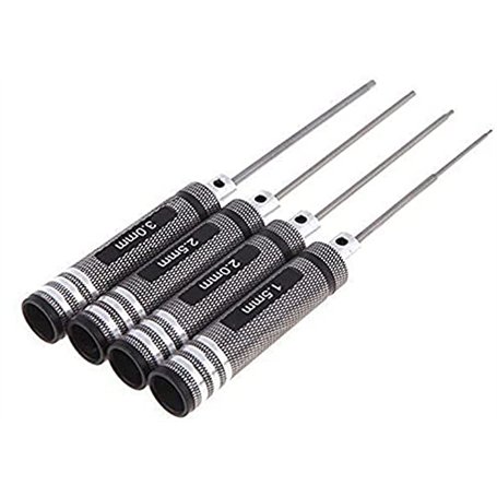 Xrten Tournevis Hexagonal(3.0mm 2.5mm 2.0mm 1.5mm)