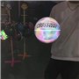 Basket-Ball Rougeoyant NO.7 de Jeu de Nuit Réfléchissant Brillant de Rue PU avec Le Sac de Boule