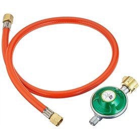 ECD Germany Klarstein Tuyau de gaz + réducteur de pression, accessoires/pièce de rechange pour barbecue à gaz, régulateur de gaz ECD Germany Klarstein Tuyau de gaz + réducteur de pression