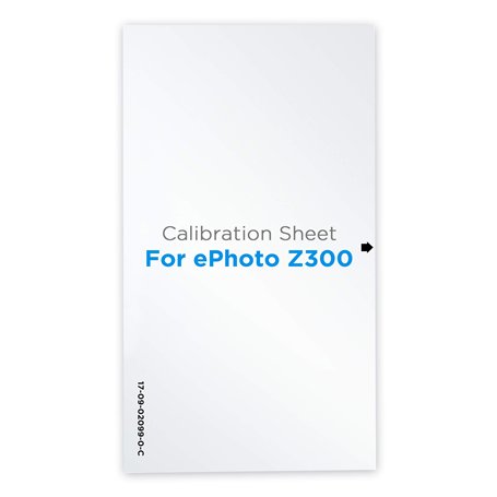 Plustek Feuille de contrôle d'étalonnage - pour scanner ePhoto Z300 uniquement