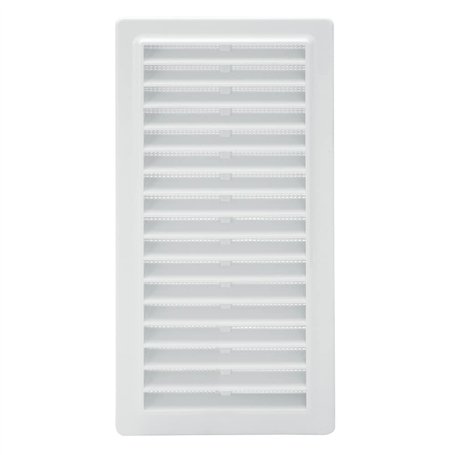 Grille en plastique encastrée avec dos en maille 25x12 cm.