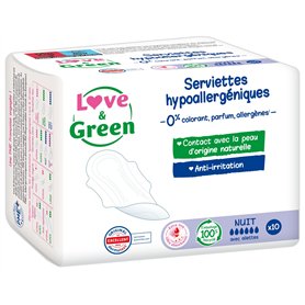 Love & Green Serviettes hygiéniques