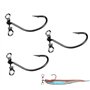 30pcs/Box hameçons de pêche Drop Shot avec Plate-Forme Drop Shot et hameçons de pêche pivotants en Ligne Drop Shot pour Basse