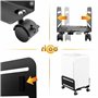 RICOO Support de boîtier PC RH-04 à roulettes Chariot Gaming Tour d'ordinateur Roues verouillable Largeur réglable réhausseur Mo