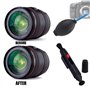 Kit de Nettoyage pour Camera, Incluant 1 x Stylo de Nettoyage d'Objectif Double Face / 1 x Souffleur d'air / 1 x Chiffon de Nett