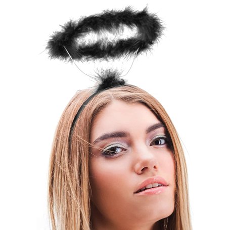 Balinco serre-tête auréole noire | diable | serre-tête ange | enfant Jésus - l'accessoire parfait pour femmes & hommes en complé