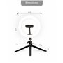 Ksix Kit Studio Live Bague LED avec trépied pour smartphone