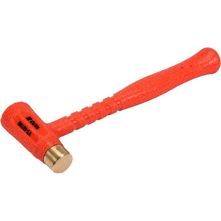 YATO Marteau à chocs professionnel - Diamètre : 20 mm - 300 g - Avec tête en laiton et billes en acier pour une absorption optim